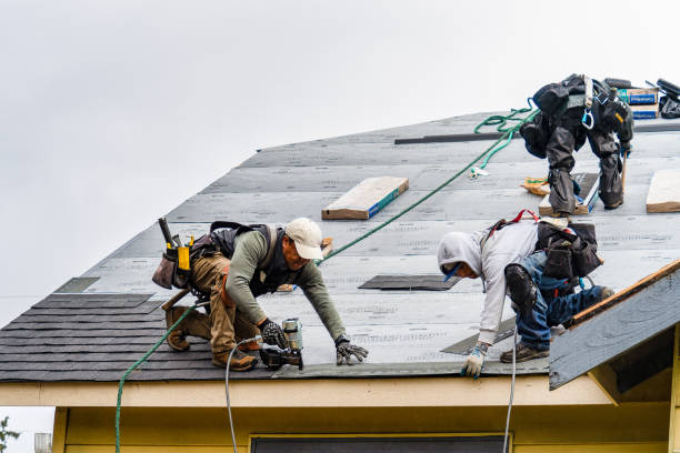 Professional Roofing technician working in South Butler, NY